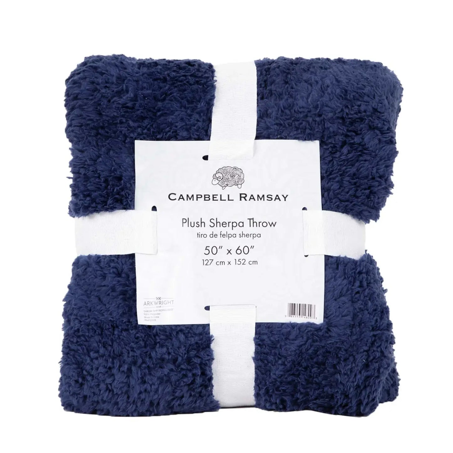 Plush Luxury Sherpa Throw Blankets, Assorted Colors, Soft, 50x60
