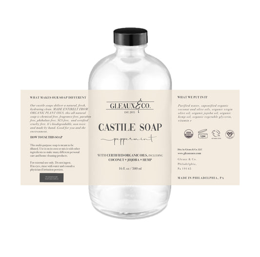 Gleaux & Company Peppermint Castile Soap