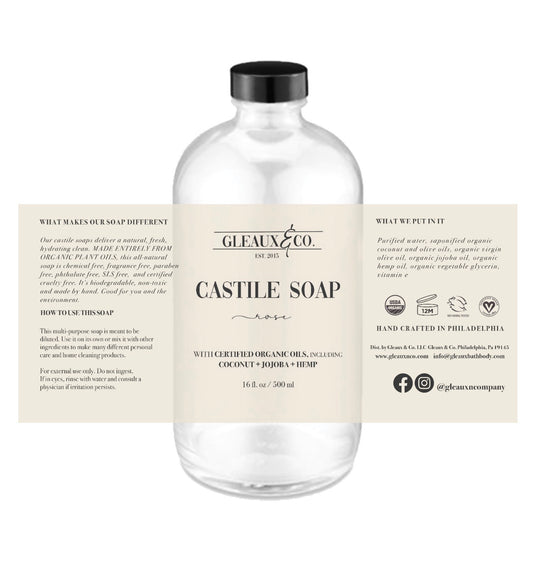 Gleaux & Company Rose Castile Soap